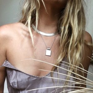 Sterling Silver Herringbone Necklace